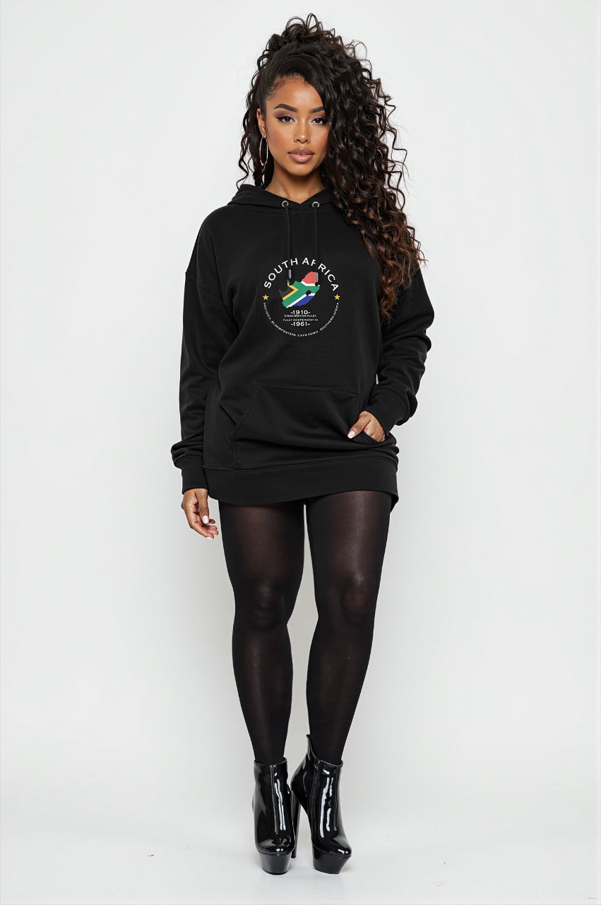South African Unisex eco raglan hoodie